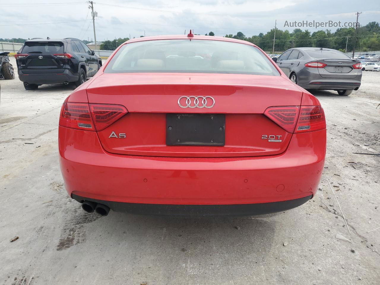 2014 Audi A5 Premium Plus Red vin: WAULFAFR9EA064656