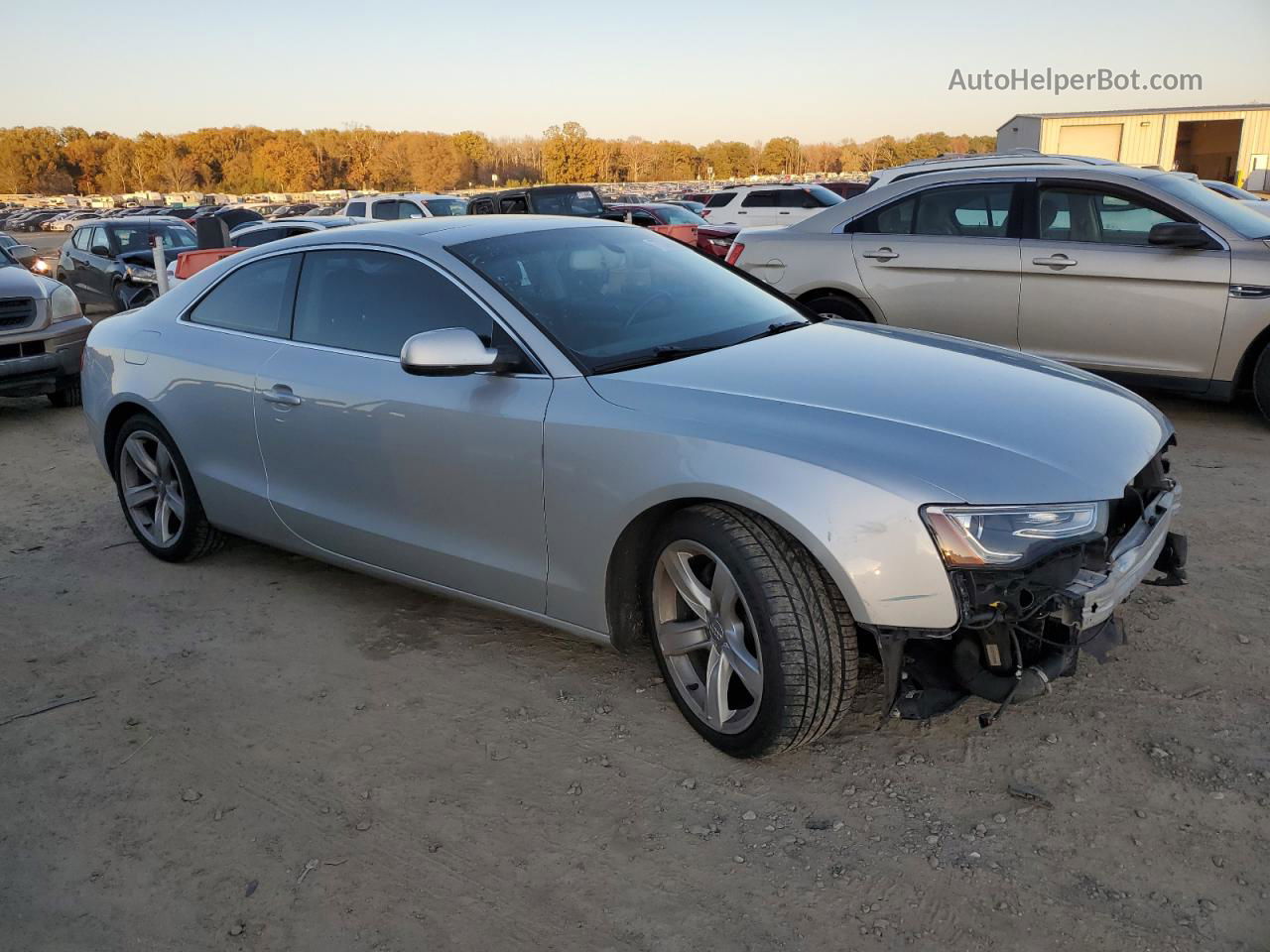 2014 Audi A5 Premium Plus Silver vin: WAULFAFRXEA002747