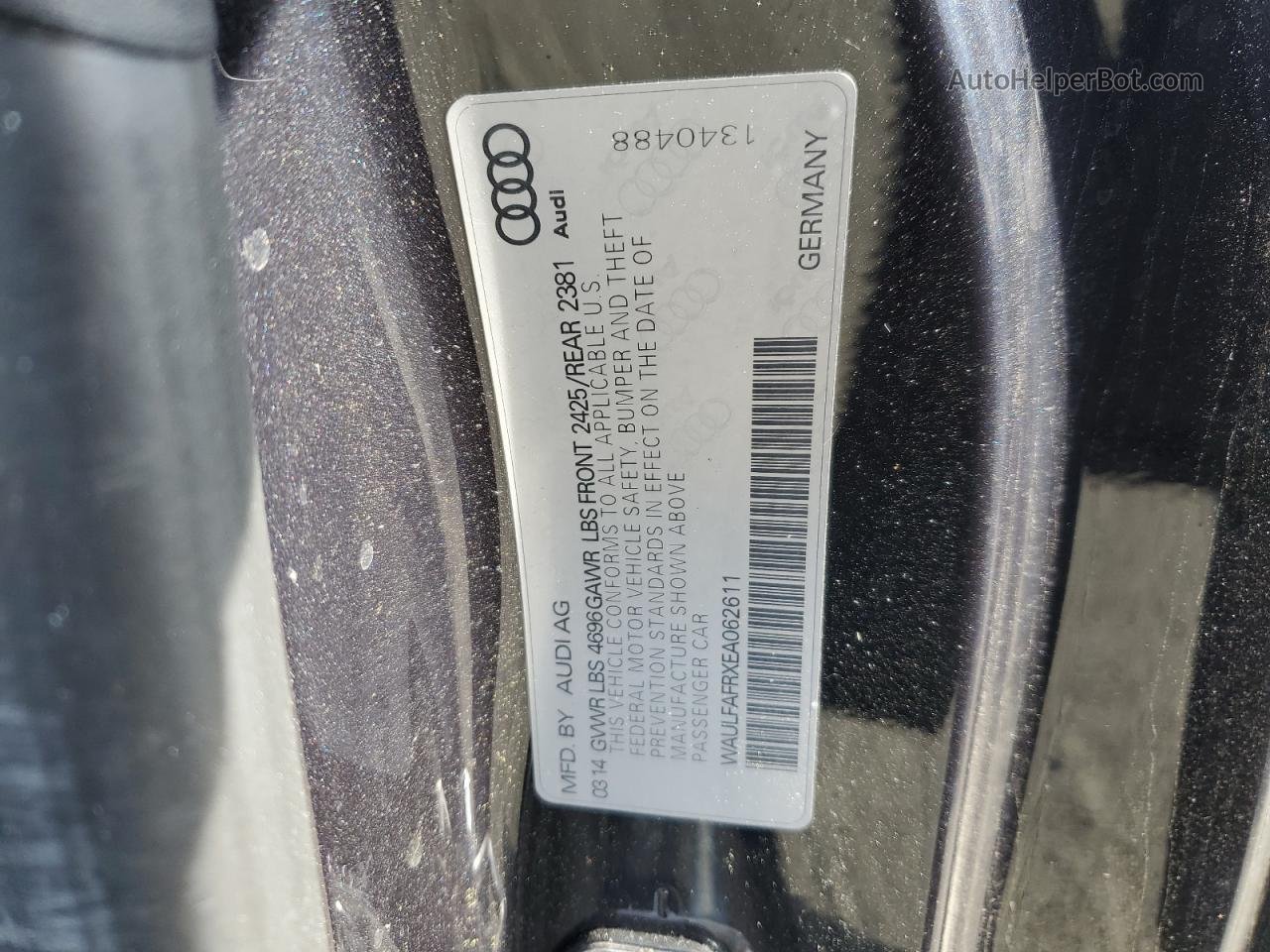 2014 Audi A5 Premium Plus Серый vin: WAULFAFRXEA062611