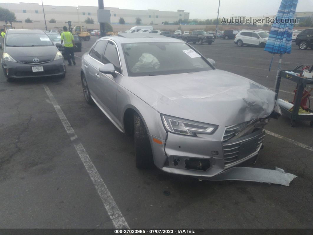 2018 Audi A4 Premium Plus Silver vin: WAULMAF41JA121291