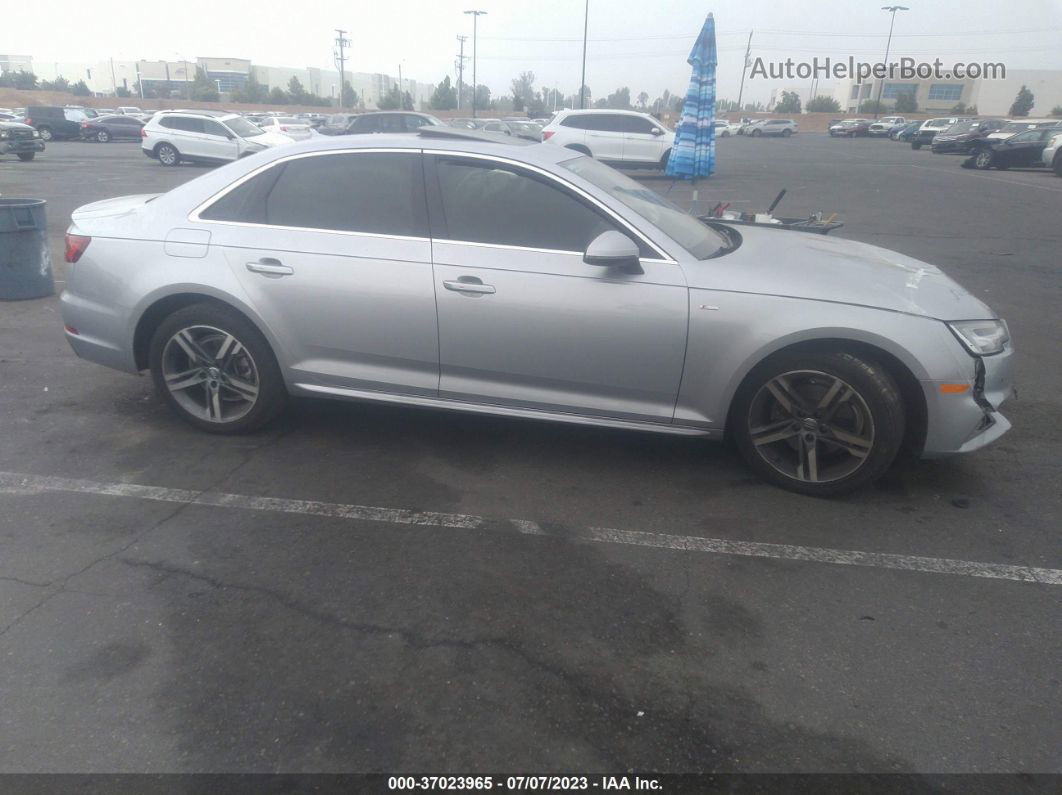 2018 Audi A4 Premium Plus Silver vin: WAULMAF41JA121291