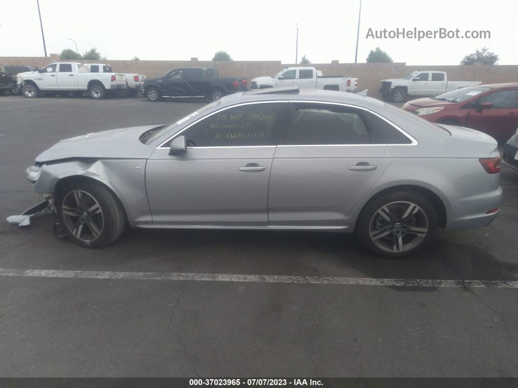 2018 Audi A4 Premium Plus Silver vin: WAULMAF41JA121291