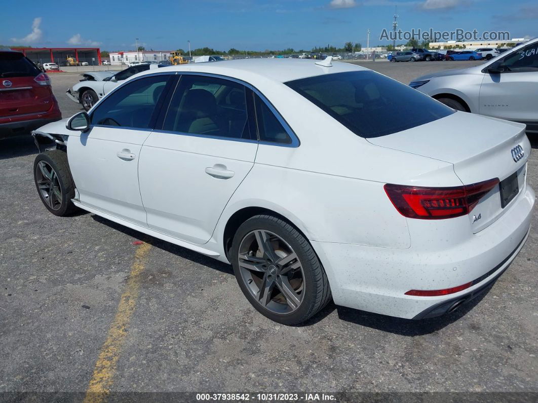 2018 Audi A4 2.0t Tech Ultra Premium/2.0t Ultra Premium White vin: WAULMAF41JA209029