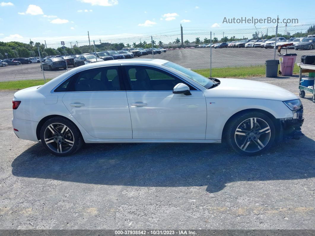 2018 Audi A4 2.0t Tech Ultra Premium/2.0t Ultra Premium White vin: WAULMAF41JA209029