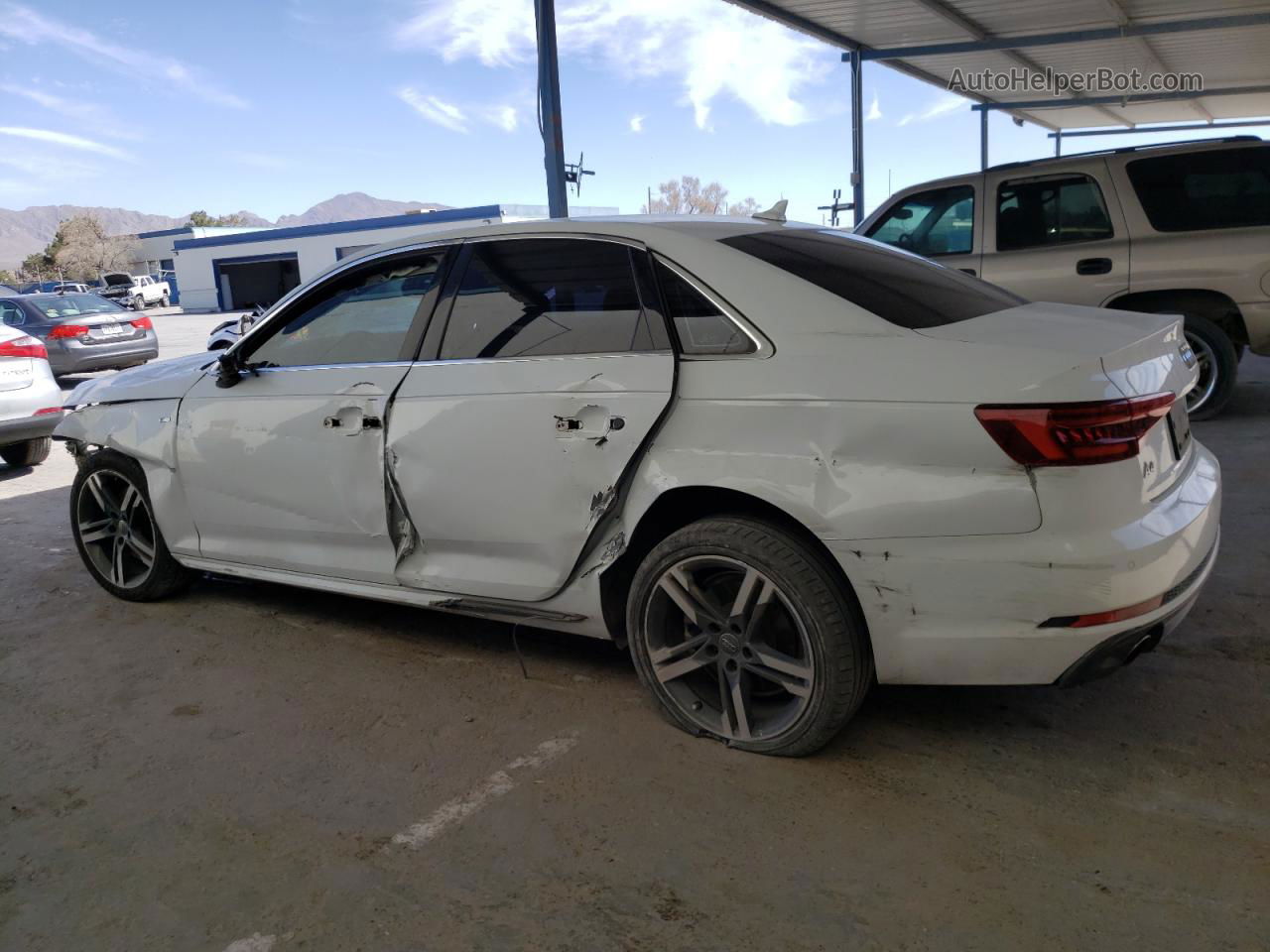 2018 Audi A4 Premium Plus White vin: WAULMAF42JA033592