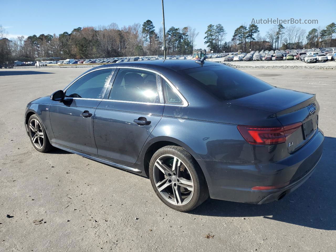 2018 Audi A4 Premium Plus Blue vin: WAULMAF44JA199015