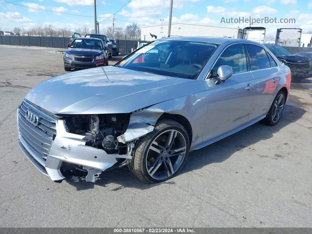 2018 Audi A4 2.0t Tech Ultra Premium/2.0t Ultra Premium Silver vin: WAULMAF44JN011683