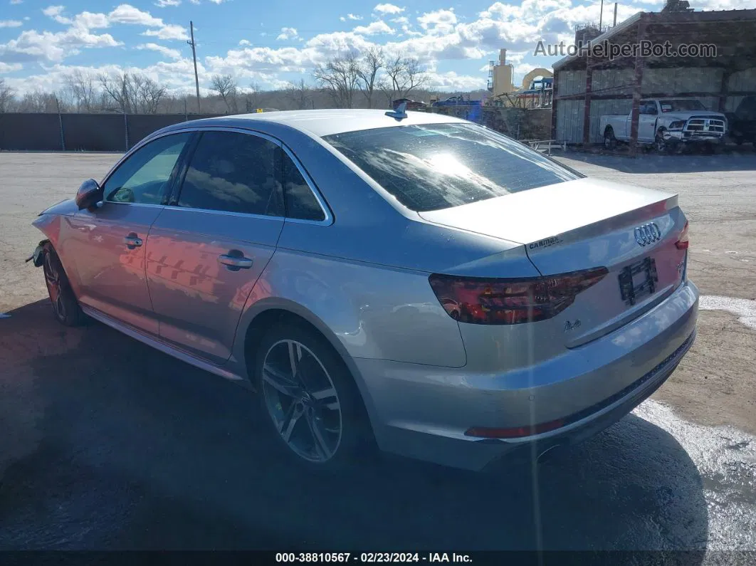 2018 Audi A4 2.0t Tech Ultra Premium/2.0t Ultra Premium Silver vin: WAULMAF44JN011683