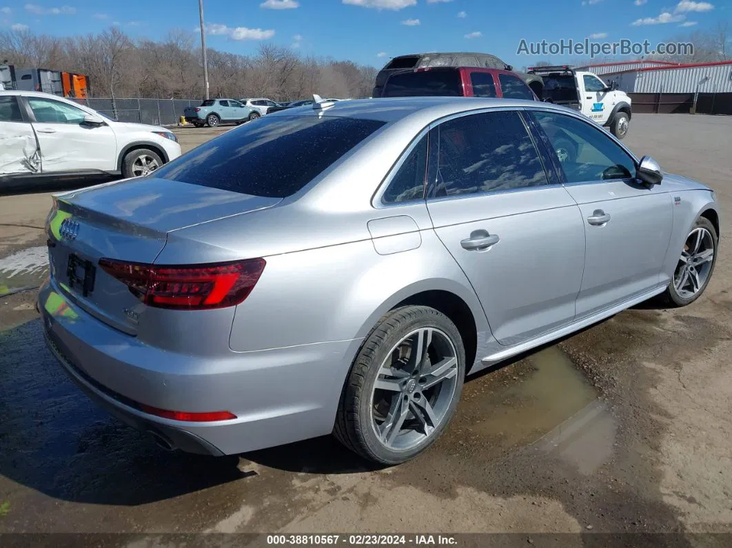 2018 Audi A4 2.0t Tech Ultra Premium/2.0t Ultra Premium Silver vin: WAULMAF44JN011683