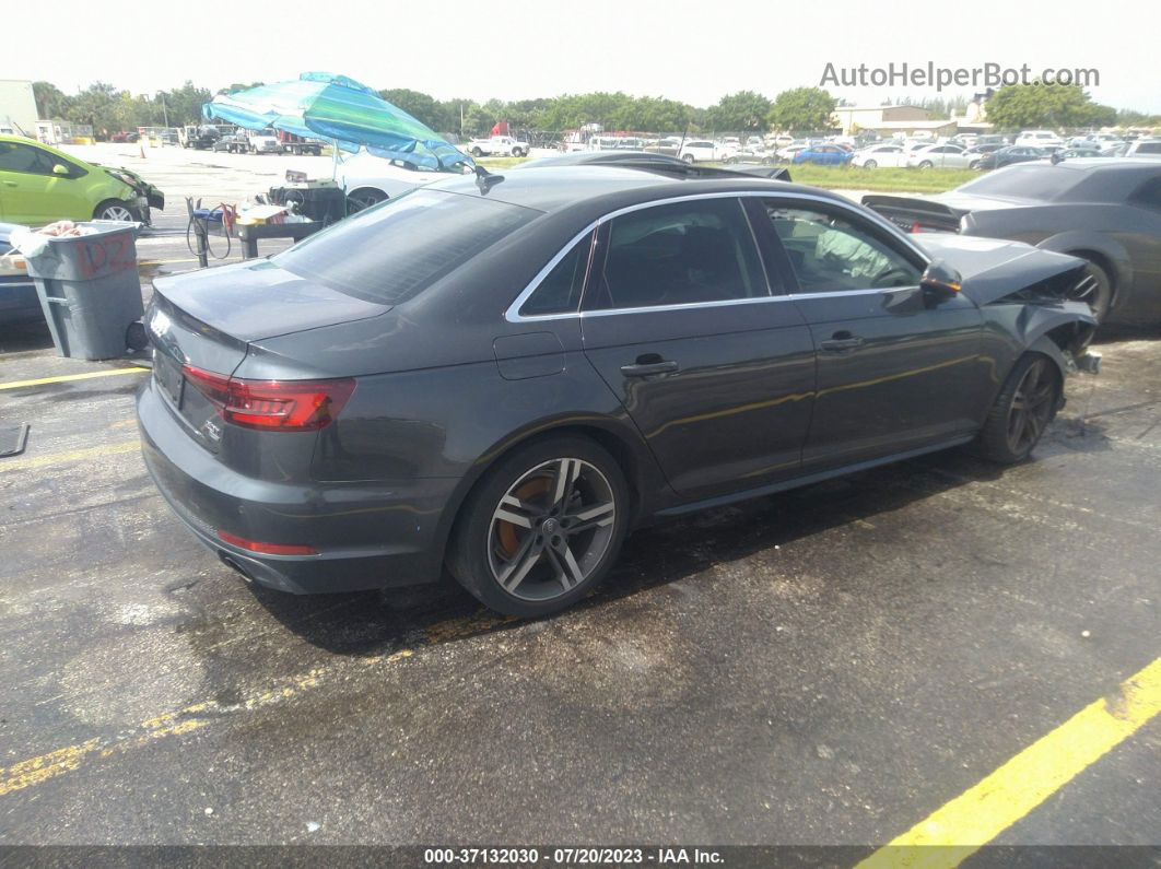 2018 Audi A4 Premium Plus Gray vin: WAULMAF45JA024482