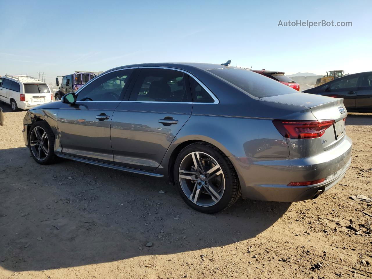 2018 Audi A4 Premium Plus Gray vin: WAULMAF45JA112240