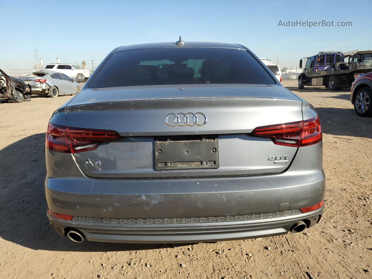 2018 Audi A4 Premium Plus Gray vin: WAULMAF45JA112240