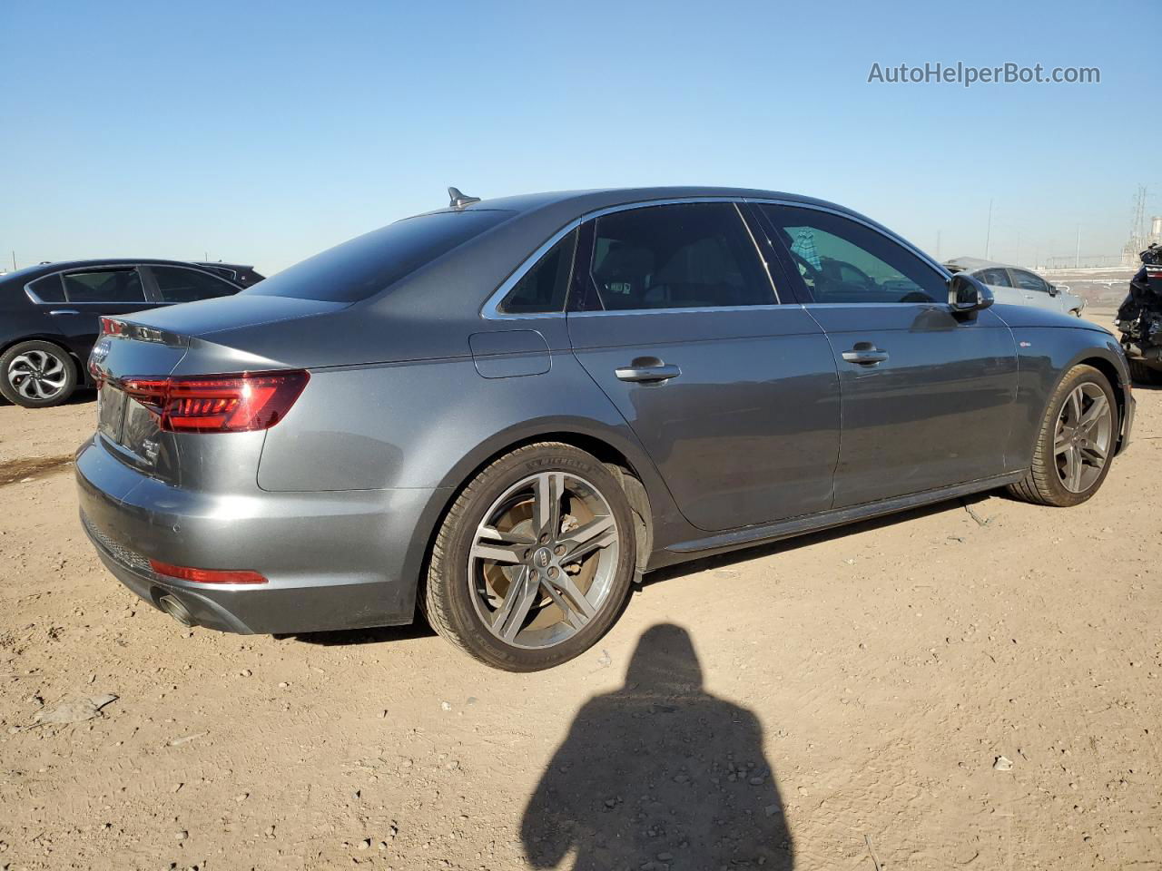 2018 Audi A4 Premium Plus Gray vin: WAULMAF45JA112240