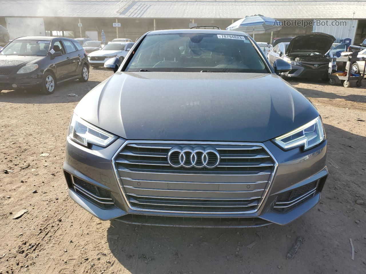 2018 Audi A4 Premium Plus Gray vin: WAULMAF45JA112240