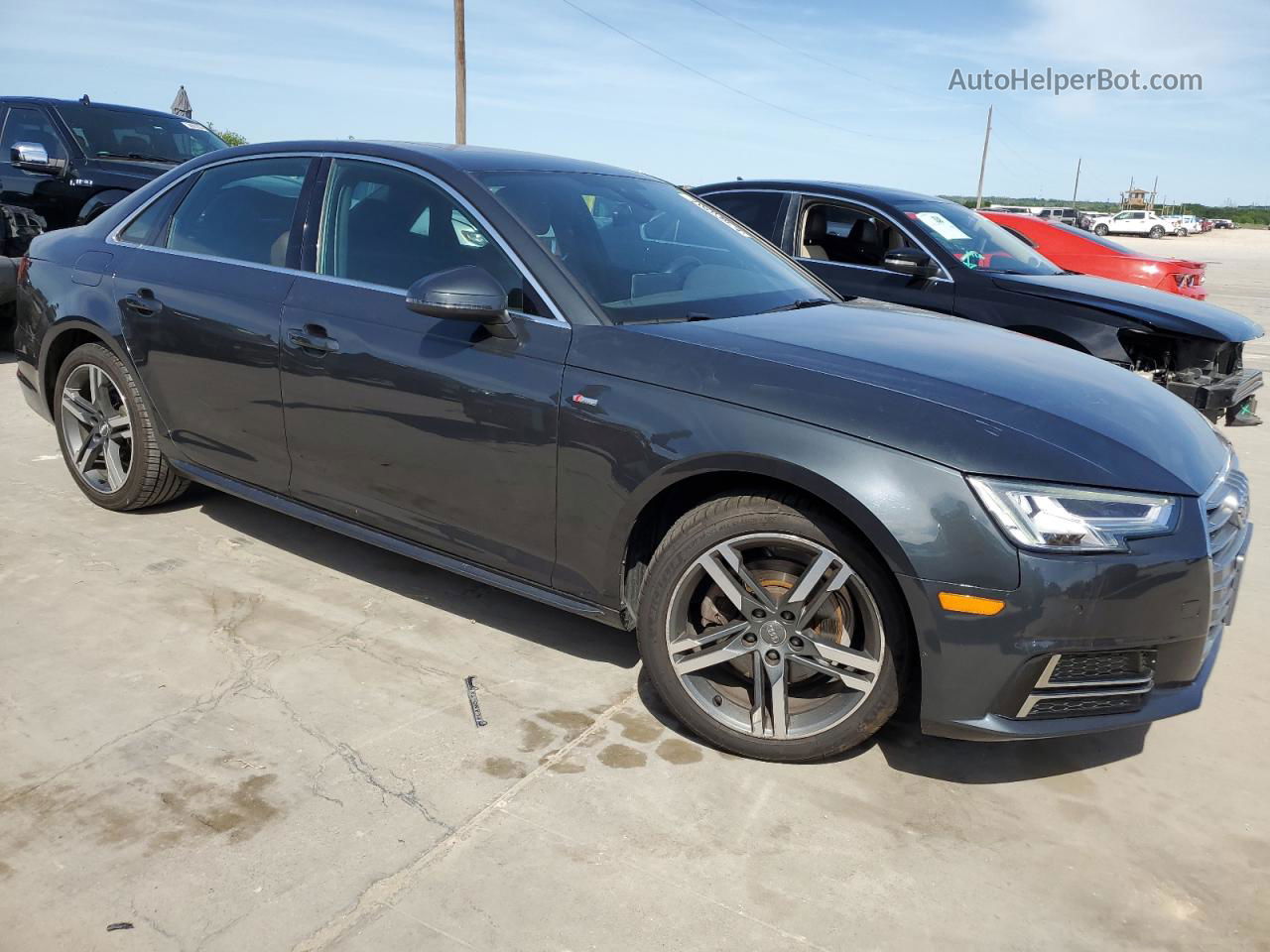 2018 Audi A4 Premium Plus Угольный vin: WAULMAF45JA217893