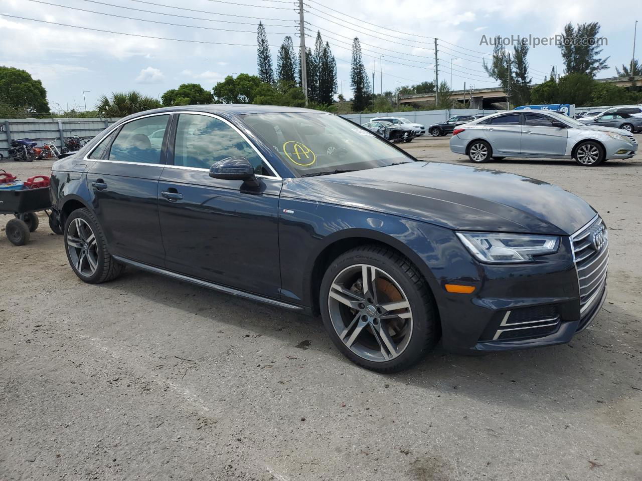 2018 Audi A4 Premium Plus Black vin: WAULMAF47JA187795