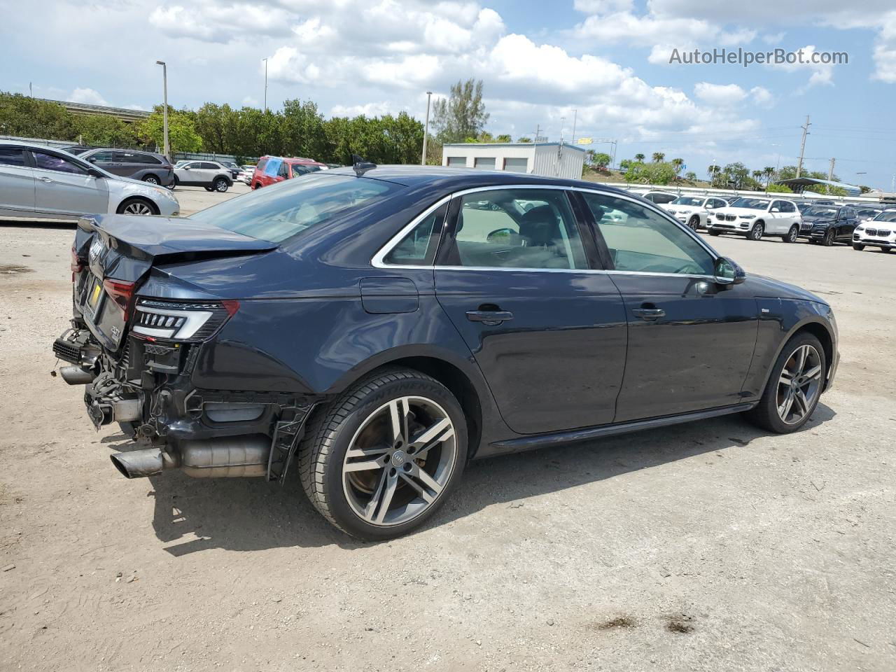 2018 Audi A4 Premium Plus Black vin: WAULMAF47JA187795