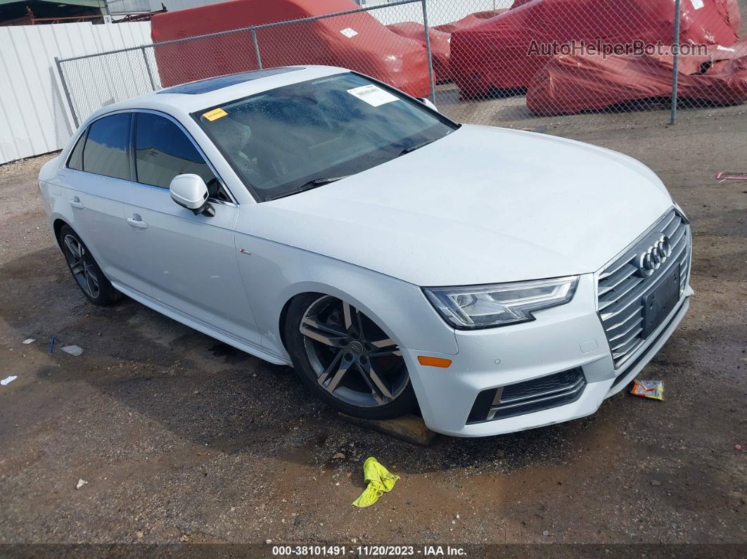 2018 Audi A4 2.0t Tech Ultra Premium/2.0t Ultra Premium White vin: WAULMAF47JA227776