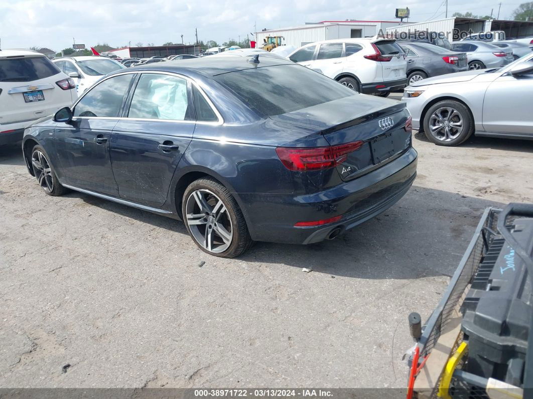 2018 Audi A4 2.0t Tech Ultra Premium/2.0t Ultra Premium Синий vin: WAULMAF47JN004629