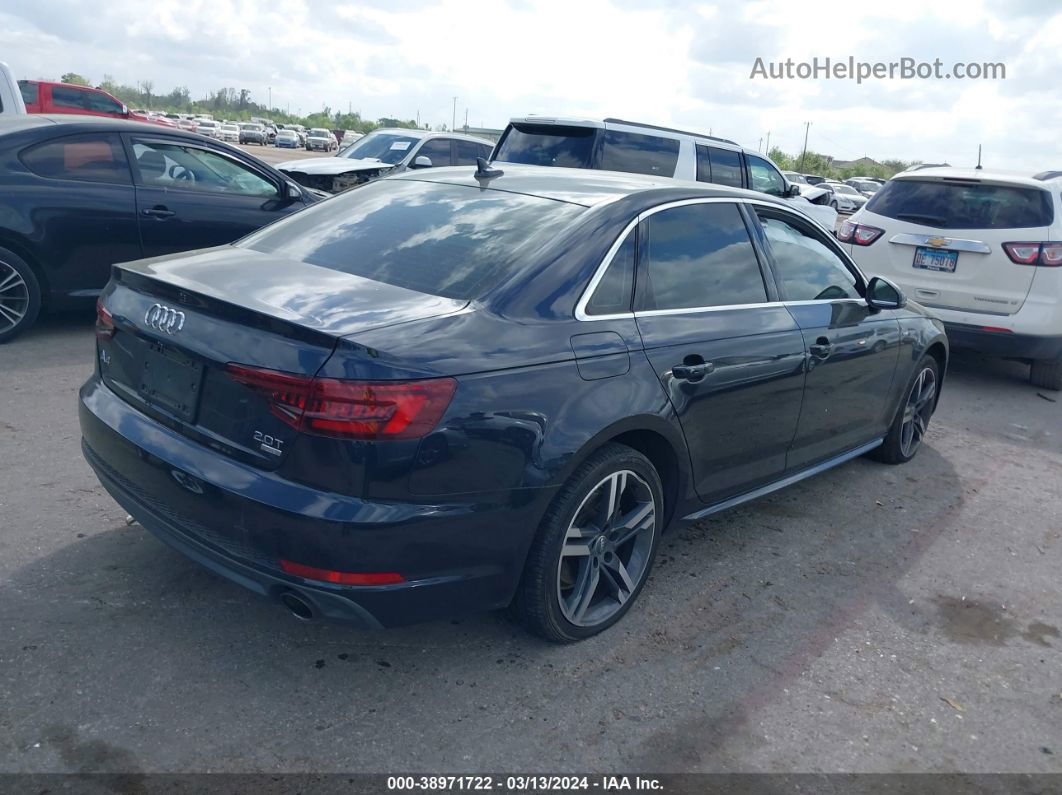 2018 Audi A4 2.0t Tech Ultra Premium/2.0t Ultra Premium Синий vin: WAULMAF47JN004629