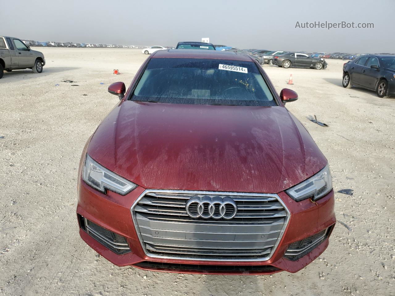 2018 Audi A4 Premium Plus Red vin: WAULMAF48JA144440