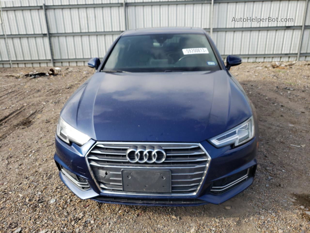 2017 Audi A4 Ultra Premium Plus Синий vin: WAULMAF49HA162701