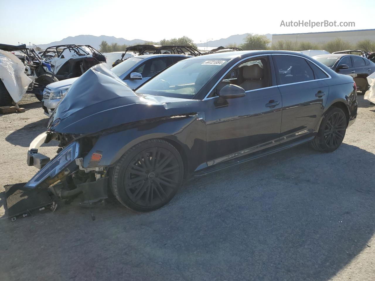 2018 Audi A4 Premium Plus Gray vin: WAULMAF49JA005689