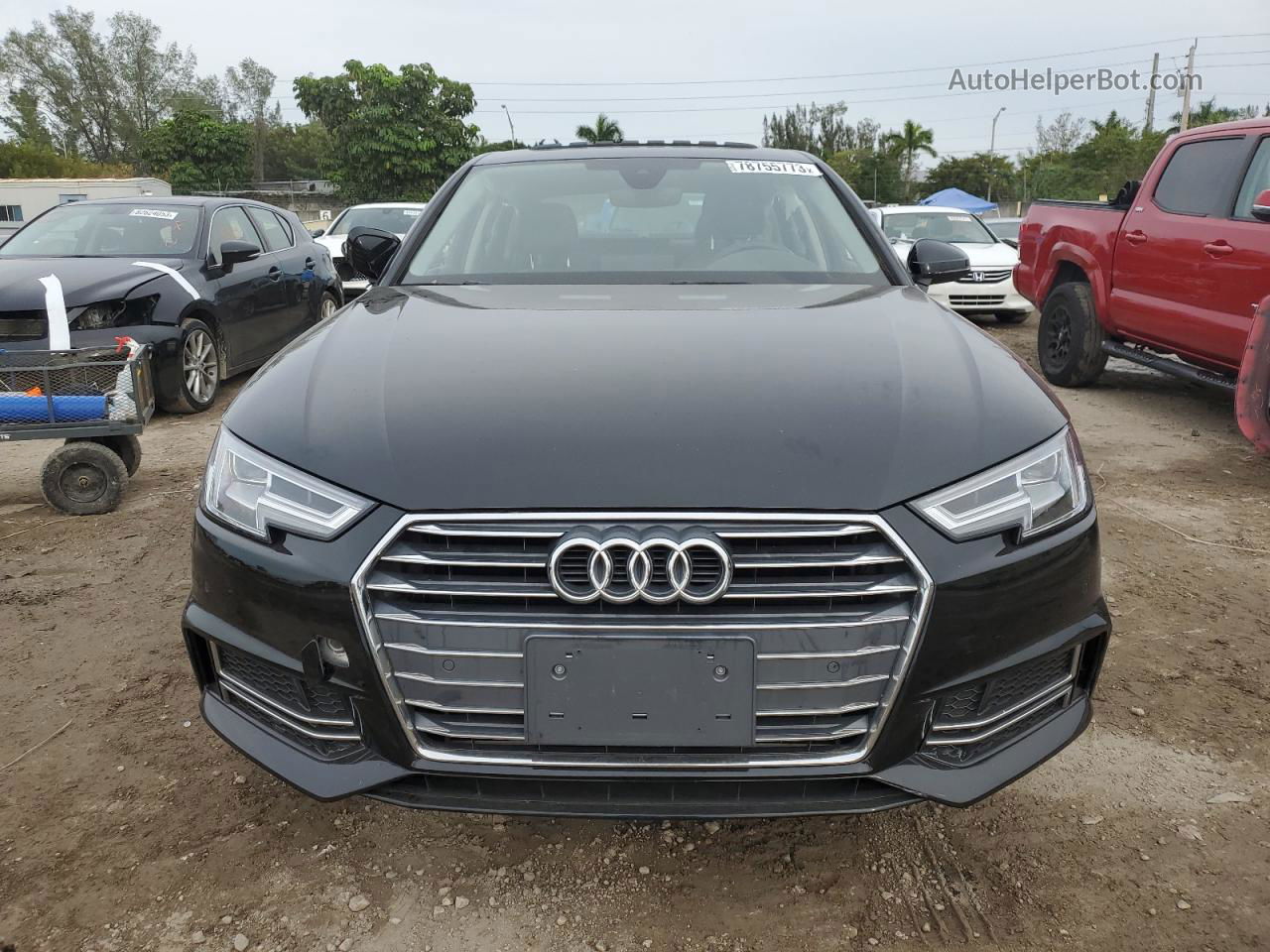 2018 Audi A4 Premium Plus Black vin: WAULMAF49JA204029