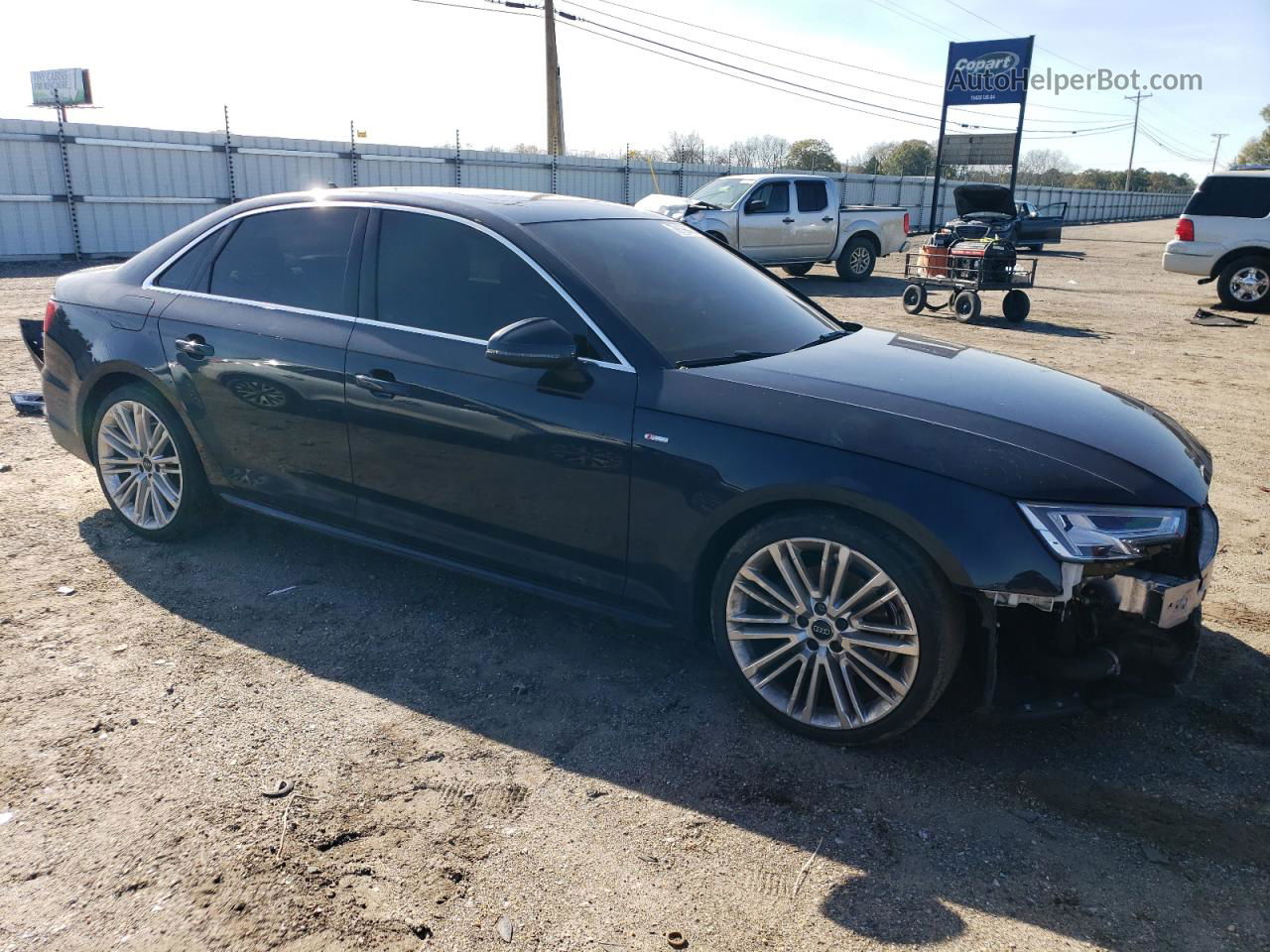 2018 Audi A4 Premium Plus Blue vin: WAULMAF49JN009833