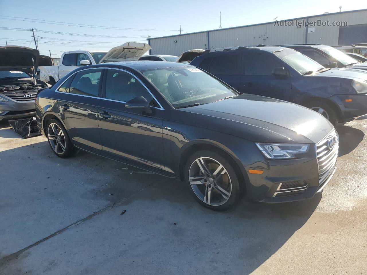 2018 Audi A4 Premium Plus Black vin: WAULMAF4XJA033808