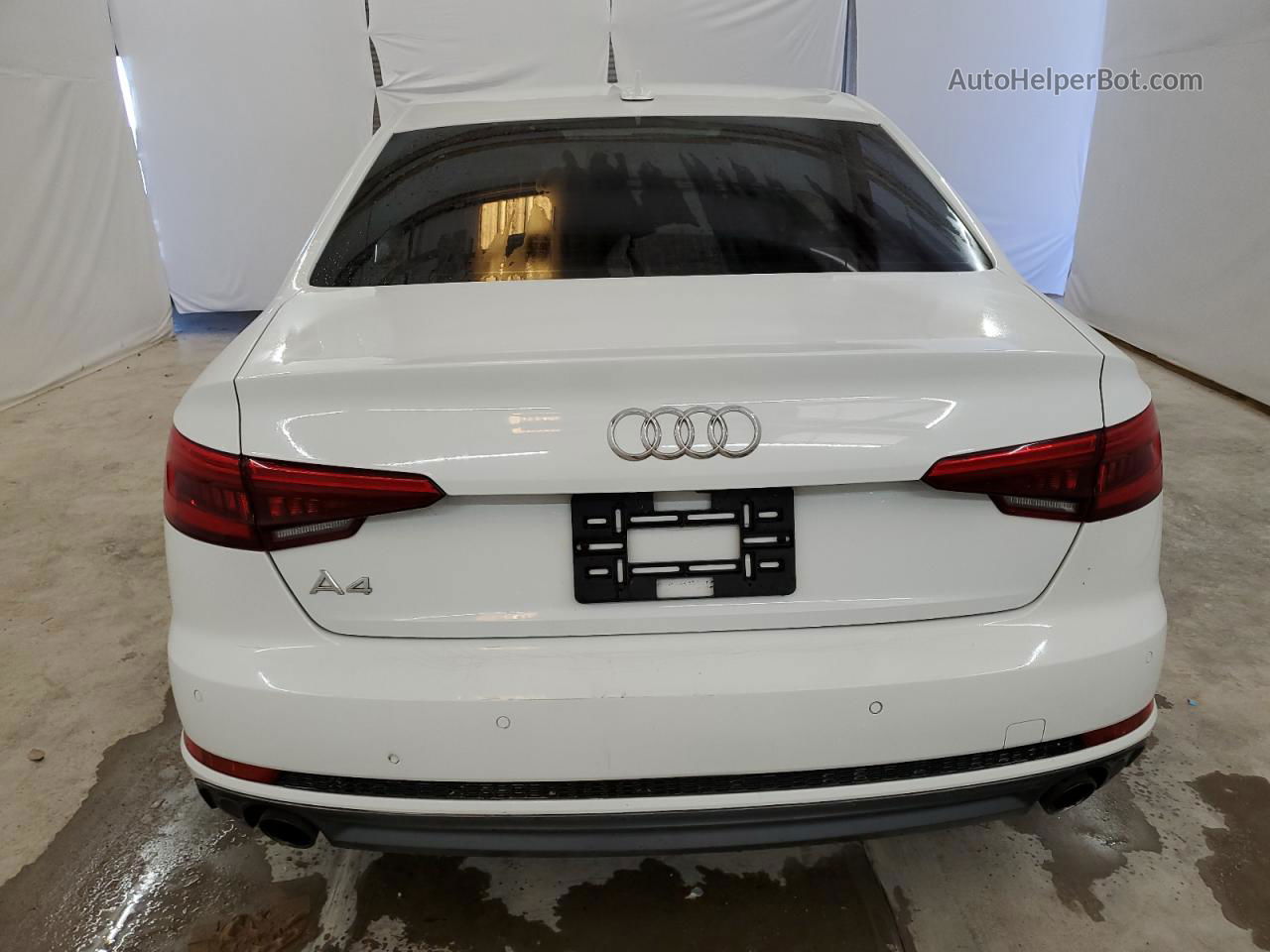 2017 Audi A4 Premium Plus White vin: WAULNAF41HN022678