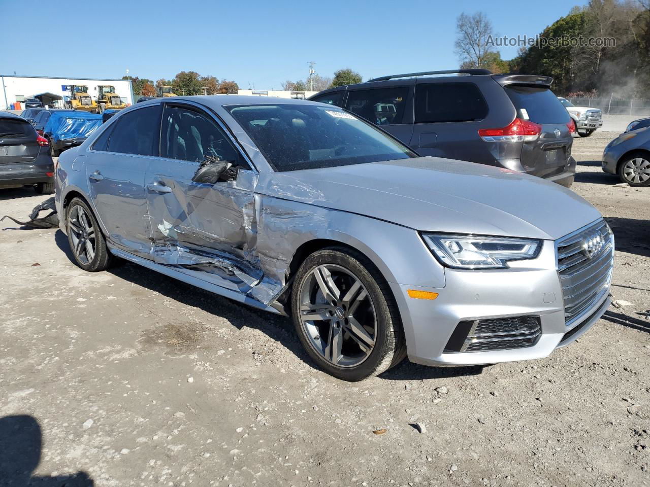 2017 Audi A4 Premium Plus Silver vin: WAULNAF41HN043594