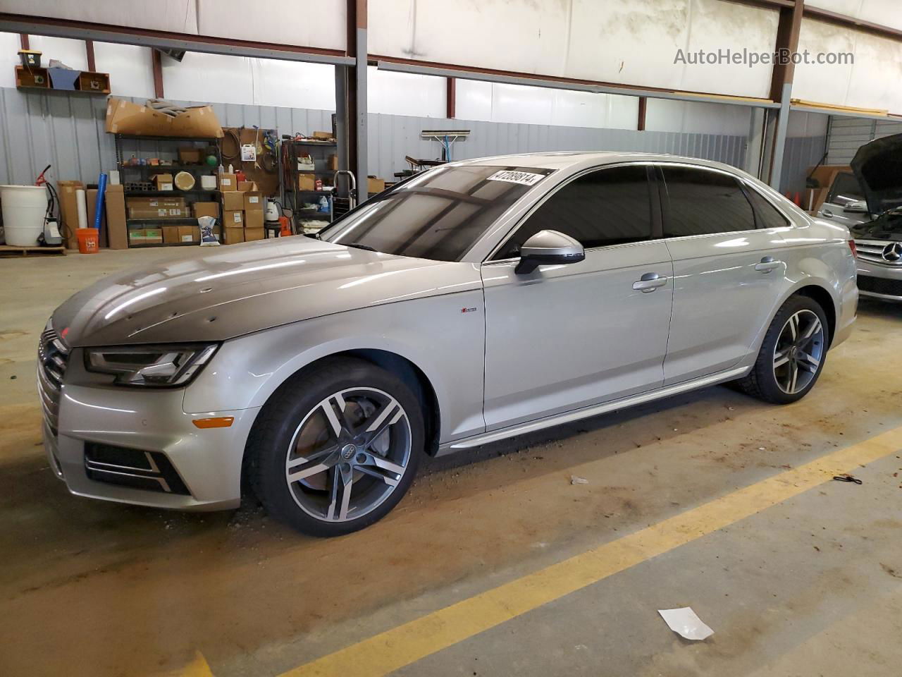 2017 Audi A4 Premium Plus Silver vin: WAULNAF42HN015903