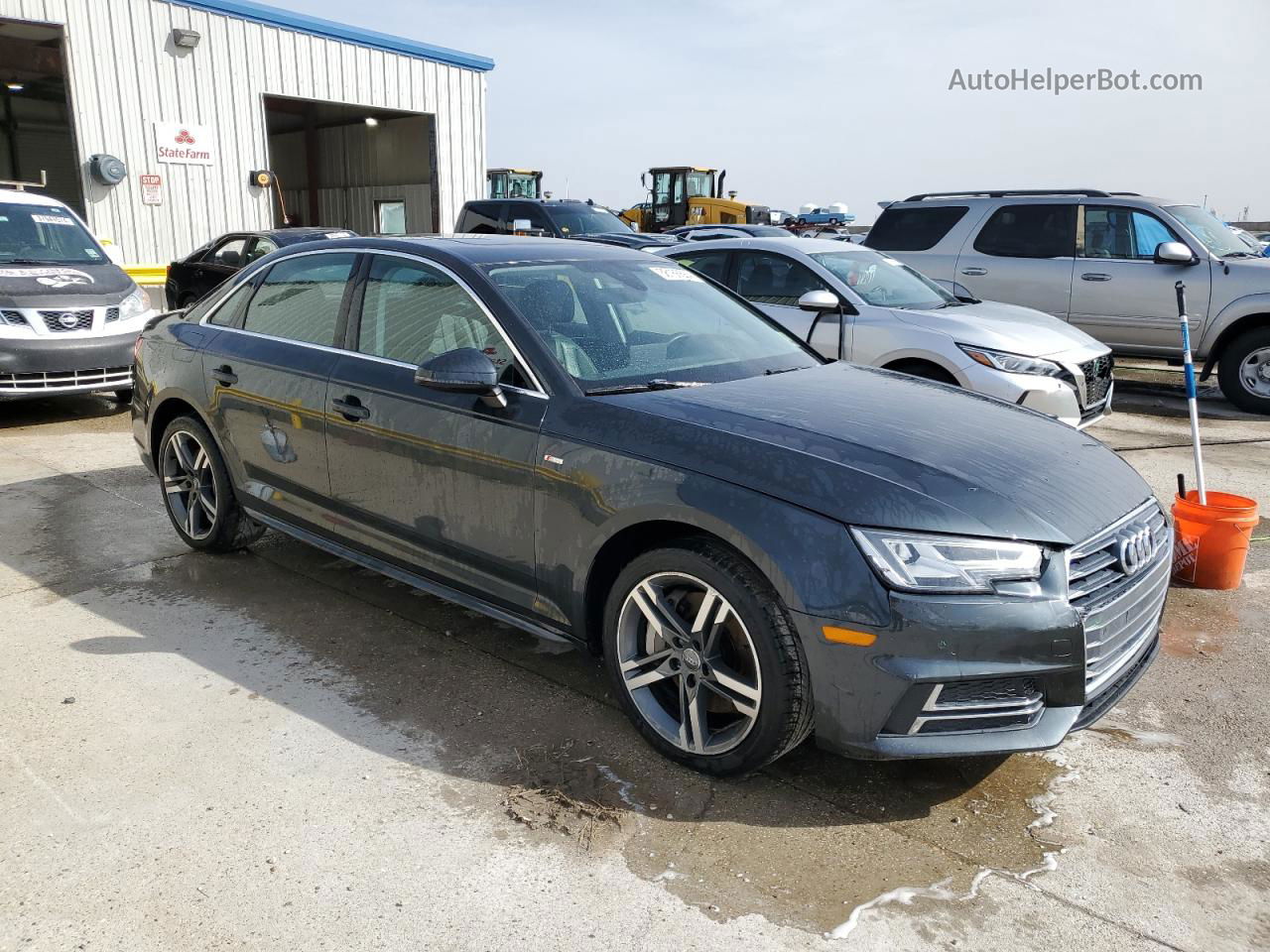 2017 Audi A4 Premium Plus Gray vin: WAULNAF42HN042650