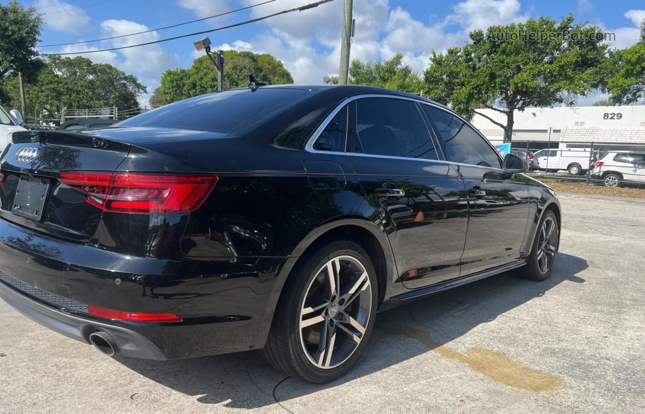 2017 Audi A4 Premium Plus Black vin: WAULNAF44HN011352