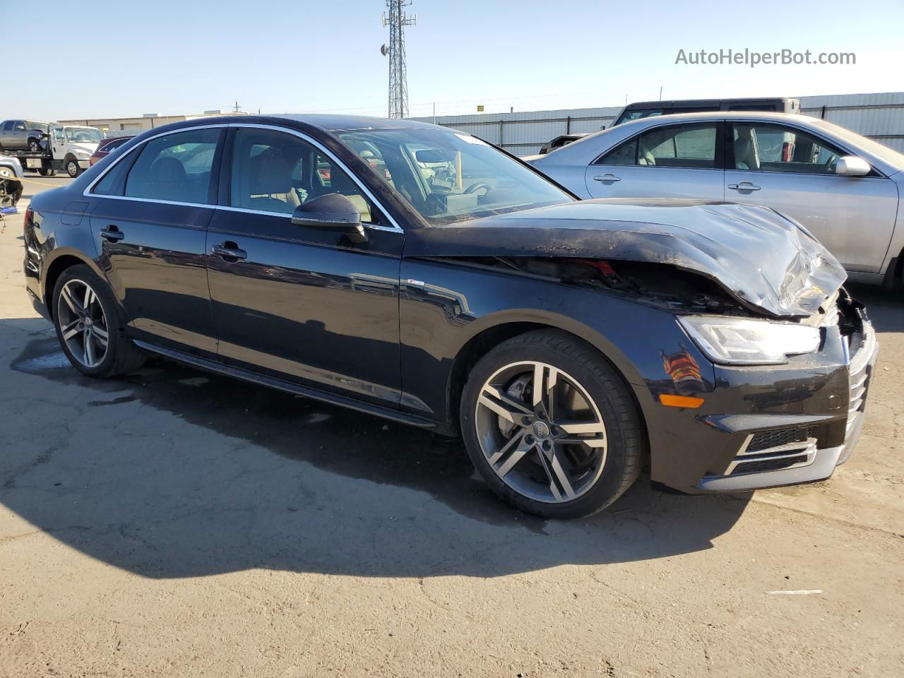 2017 Audi A4 Premium Plus Blue vin: WAULNAF48HN023617