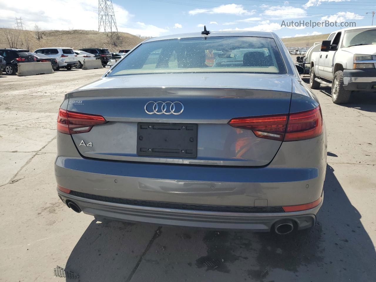 2017 Audi A4 Premium Plus Gray vin: WAULNAF4XHN050110