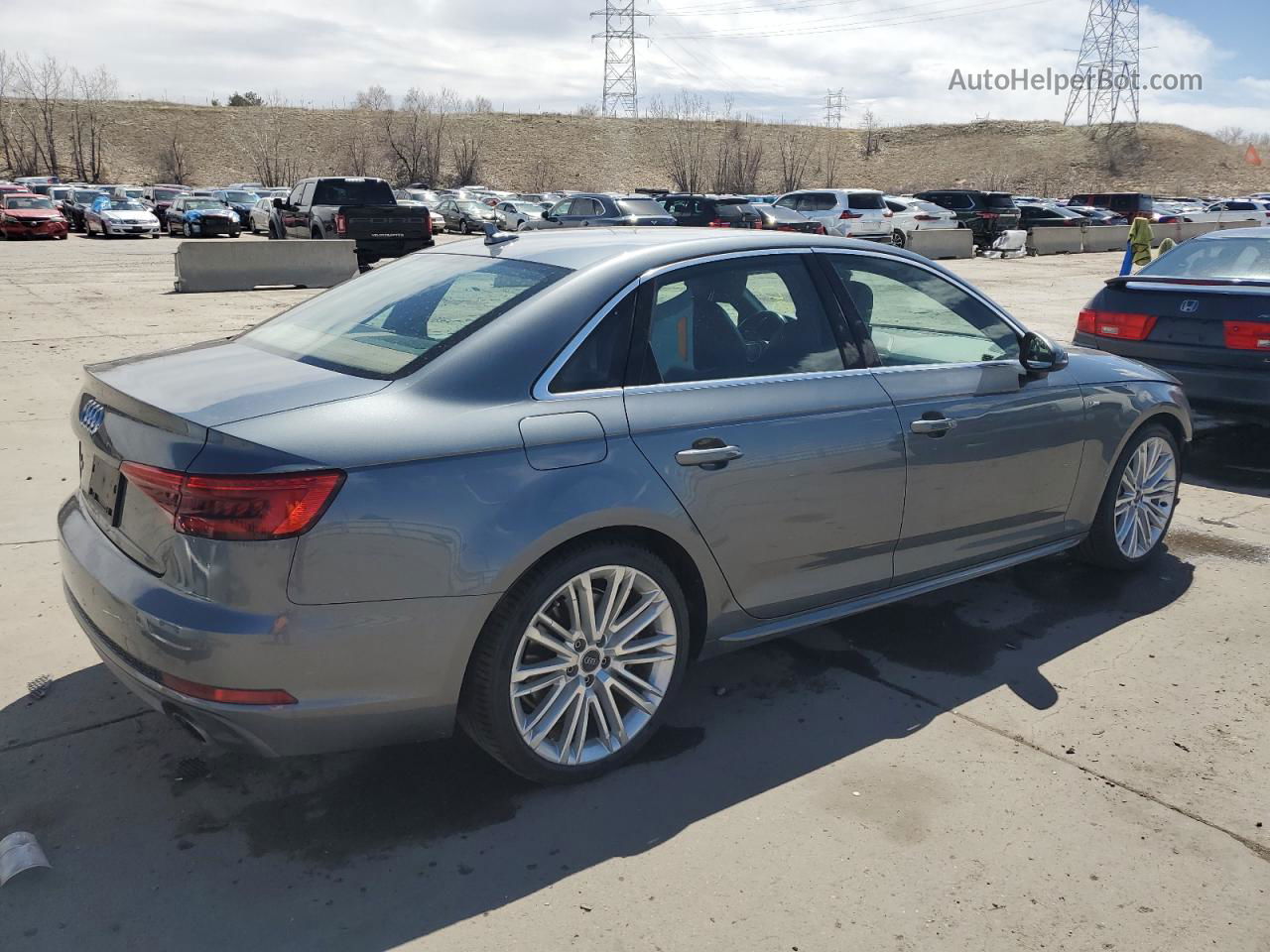 2017 Audi A4 Premium Plus Gray vin: WAULNAF4XHN050110