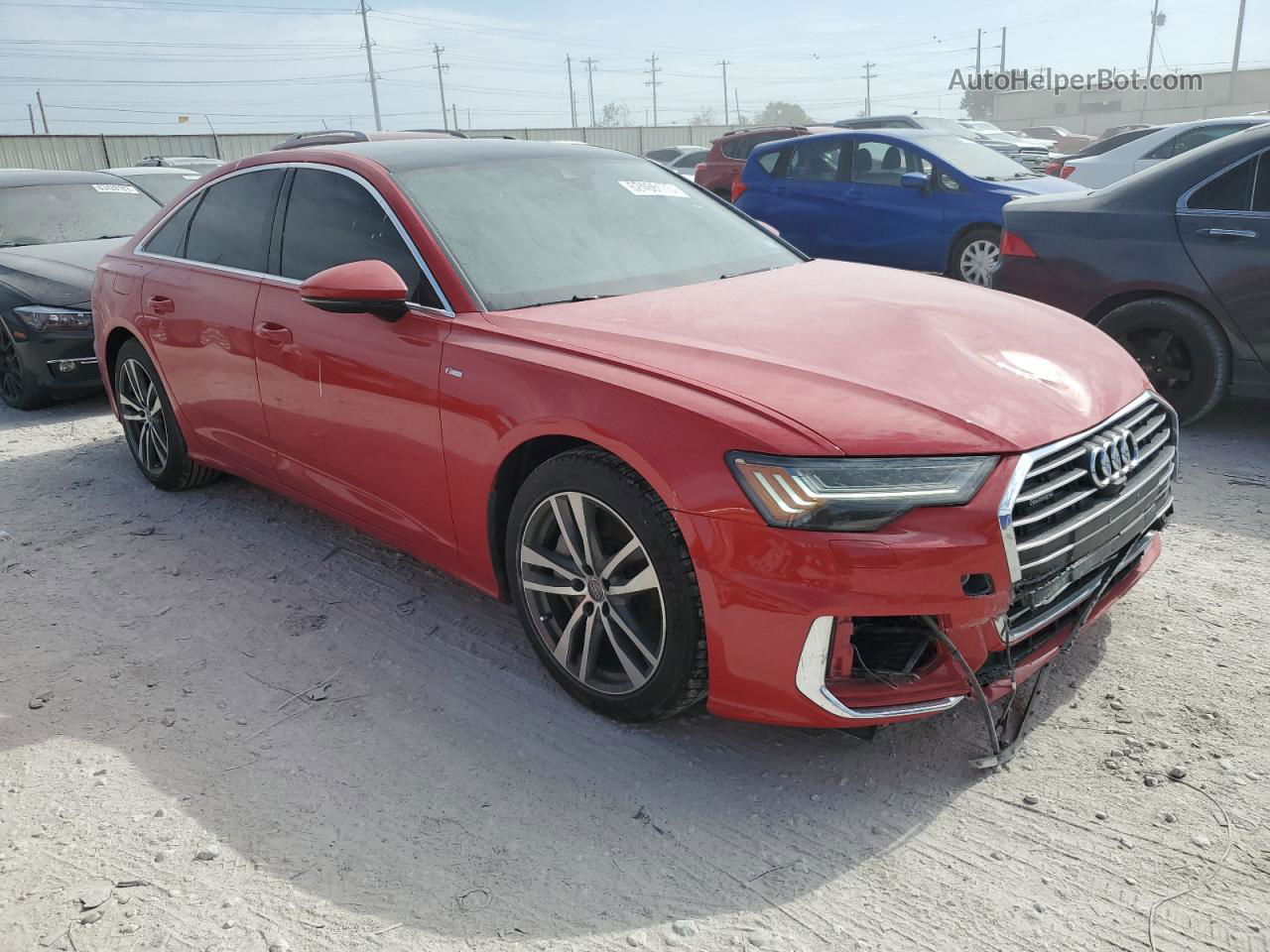 2019 Audi A6 Prestige Red vin: WAUM2AF22KN033692