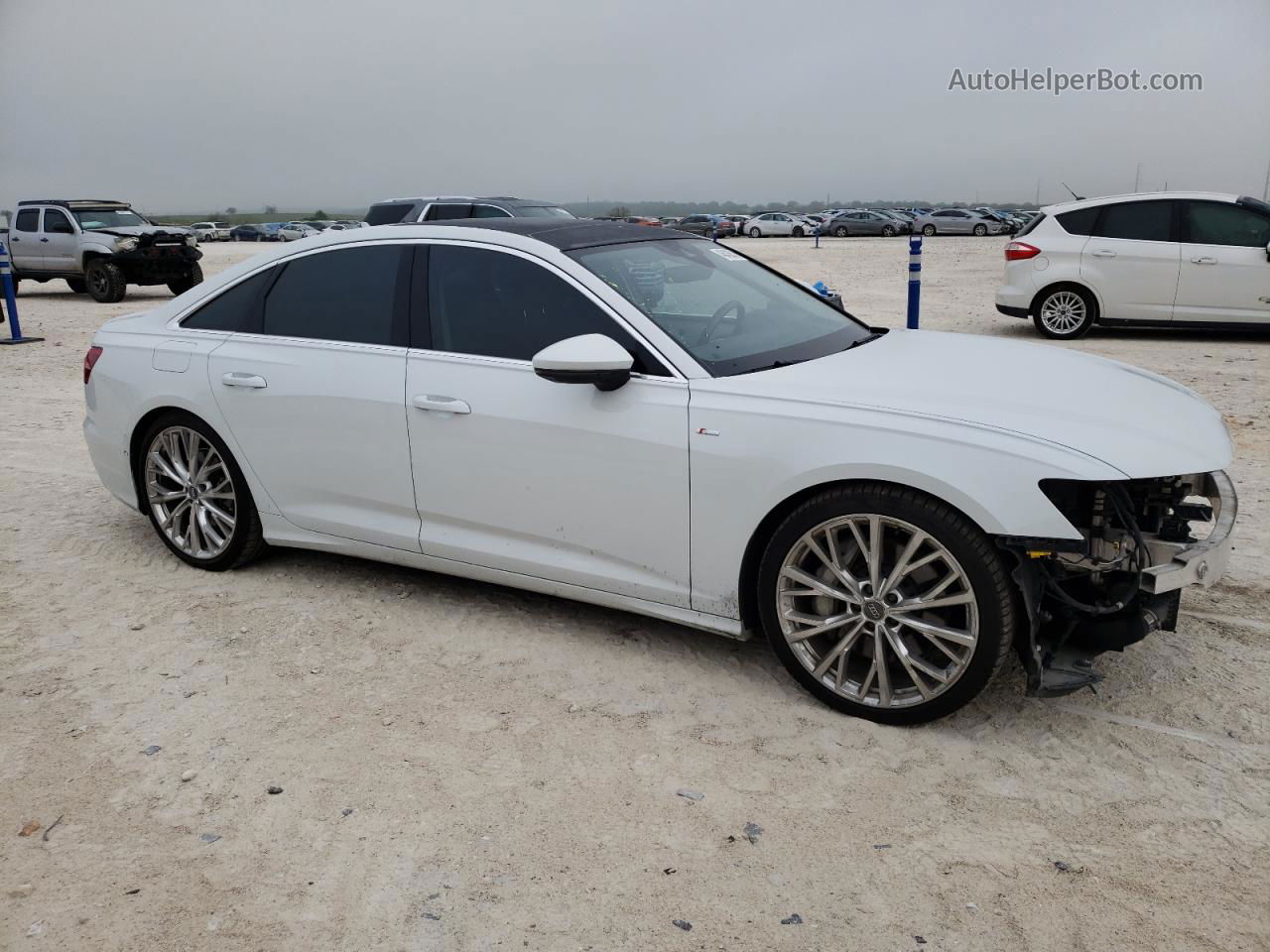 2019 Audi A6 Prestige Белый vin: WAUM2AF25KN053337