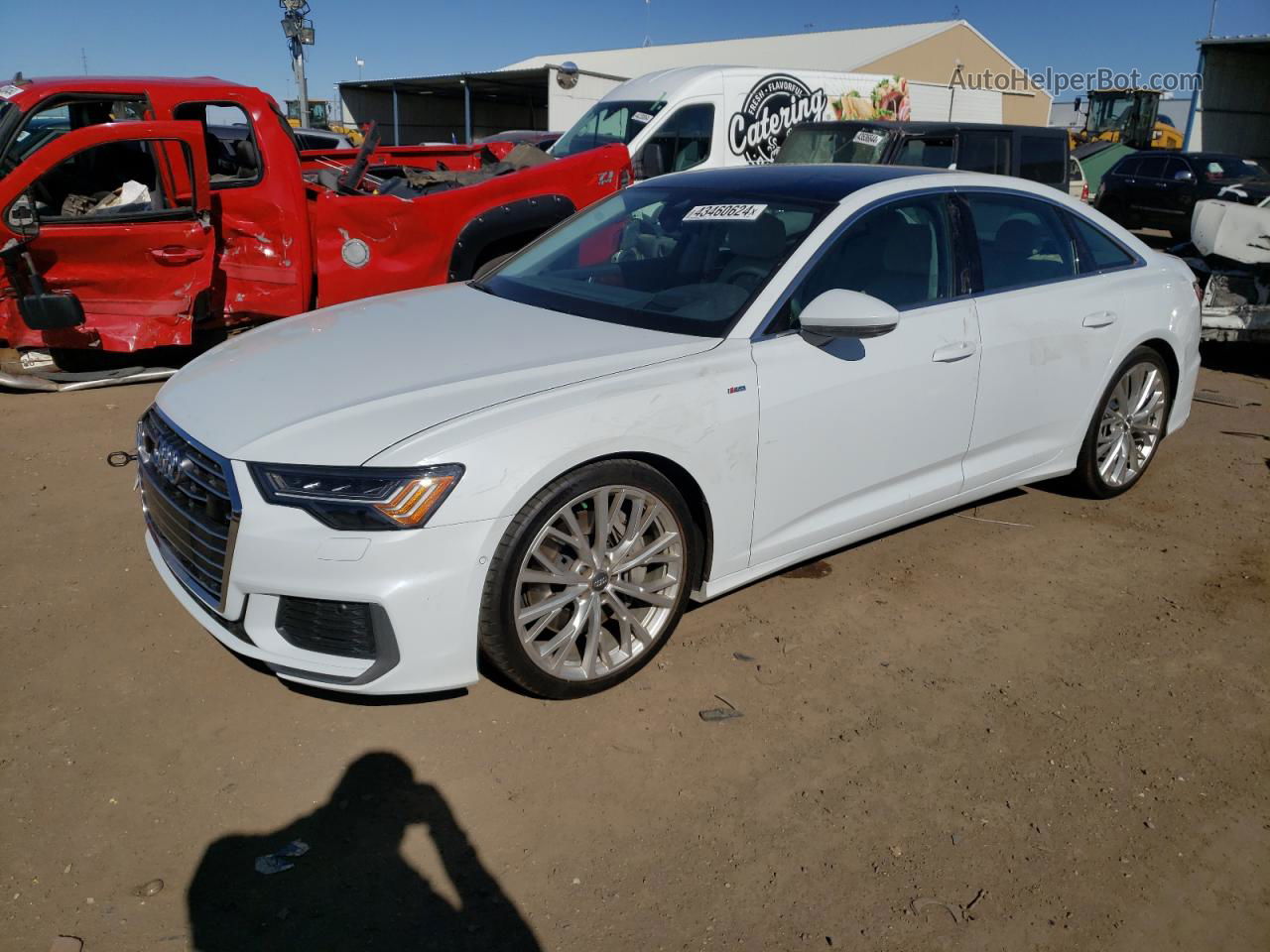 2019 Audi A6 Prestige White vin: WAUM2AF28KN038542