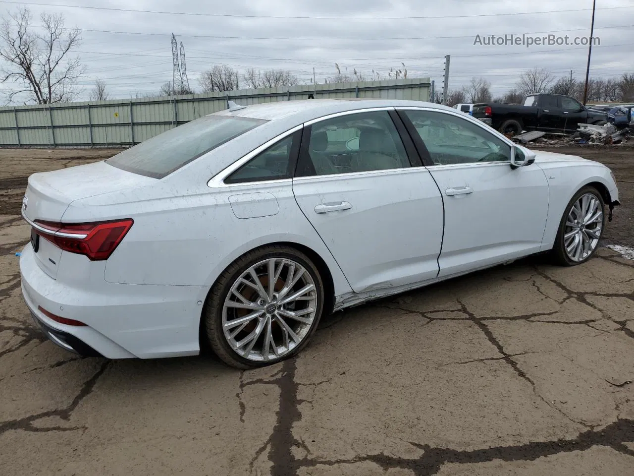 2019 Audi A6 Prestige White vin: WAUM2AF28KN045992