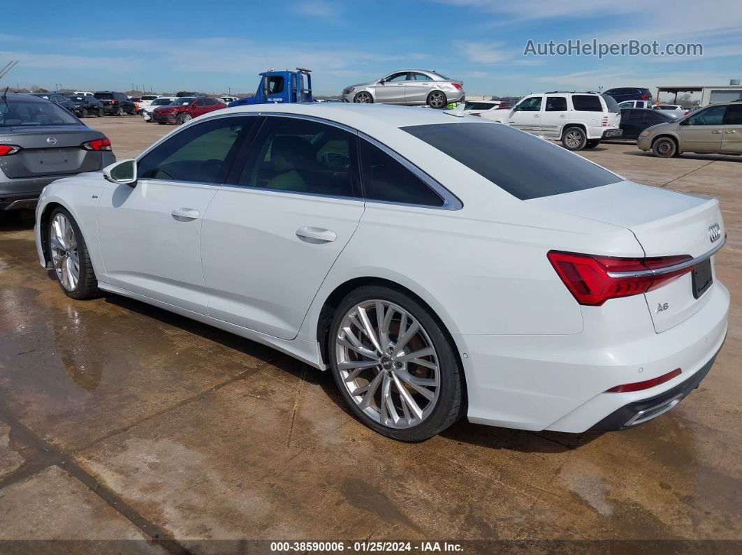 2019 Audi A6 55 Premium White vin: WAUM2AF2XKN052572