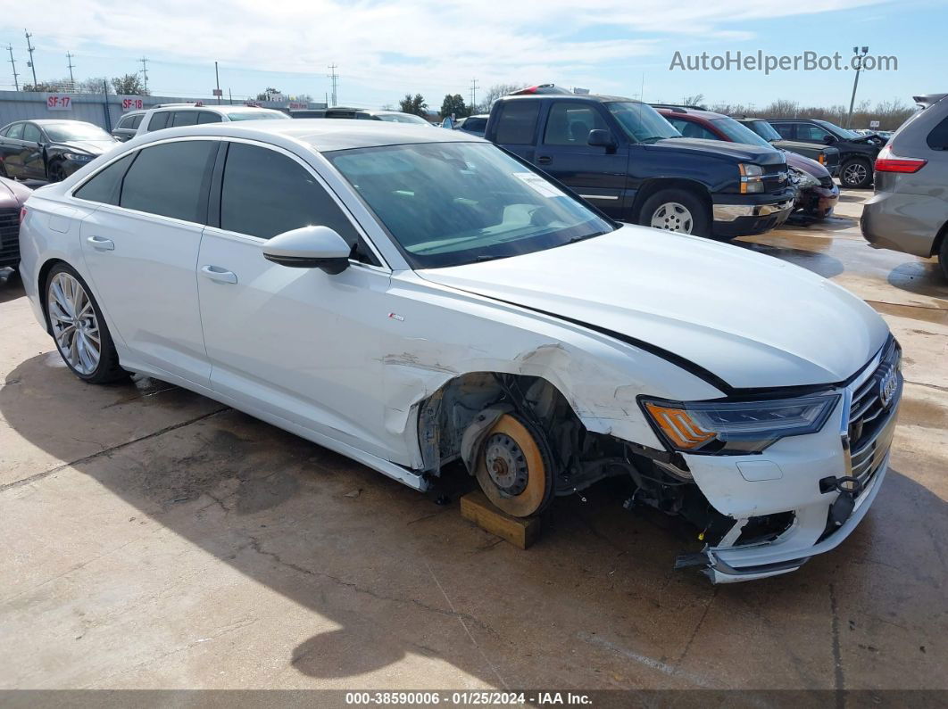 2019 Audi A6 55 Premium White vin: WAUM2AF2XKN052572