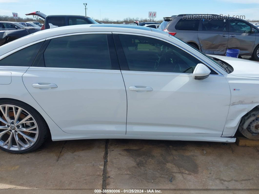 2019 Audi A6 55 Premium White vin: WAUM2AF2XKN052572