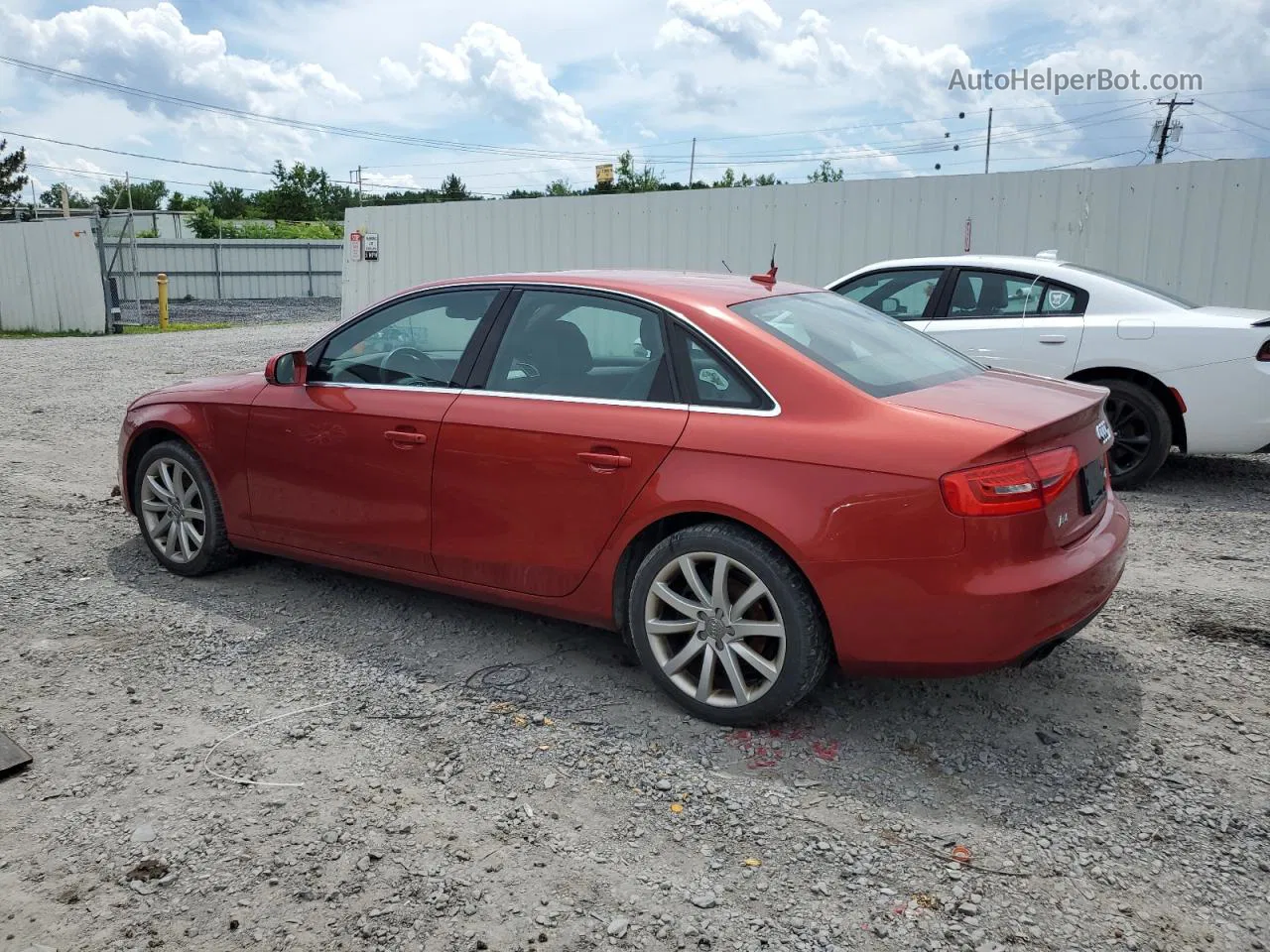 2013 Audi A4 Prestige Оранжевый vin: WAUMFAFLXDA189583