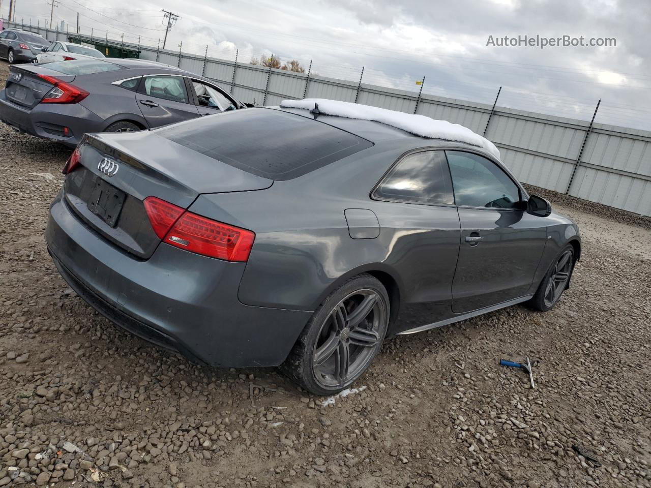 2014 Audi A5 Premium Plus Gray vin: WAUMFAFR0EA003961