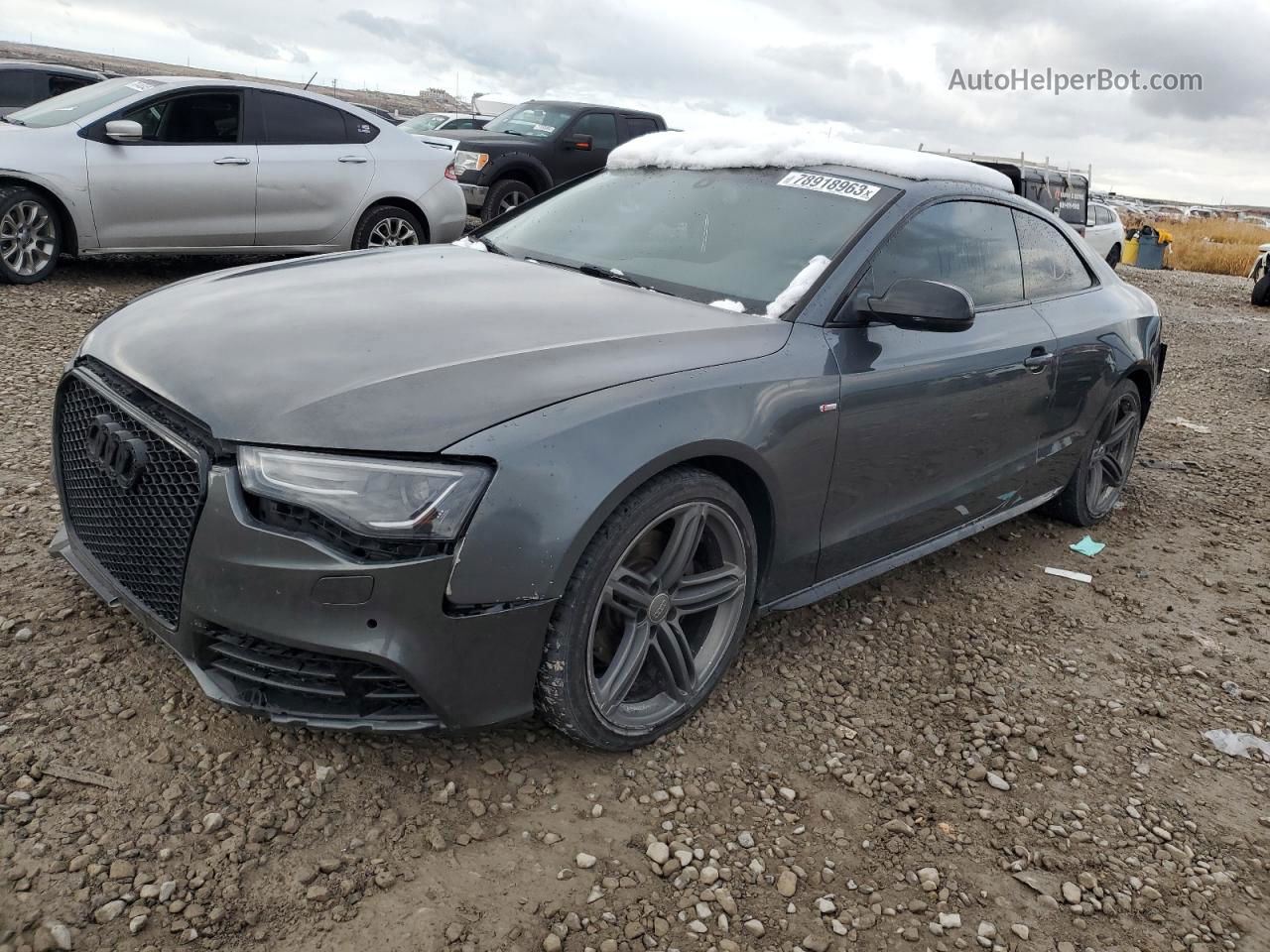 2014 Audi A5 Premium Plus Gray vin: WAUMFAFR0EA003961