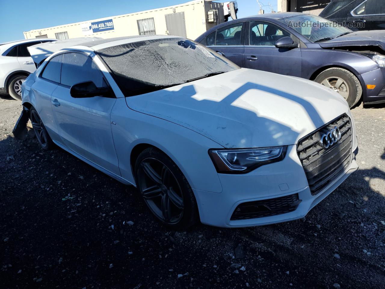 2014 Audi A5 Premium Plus White vin: WAUMFAFR1EA014337