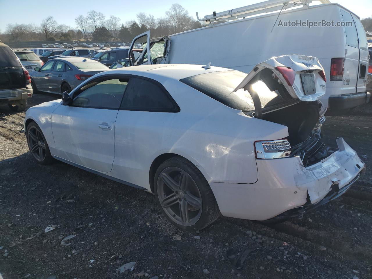 2014 Audi A5 Premium Plus White vin: WAUMFAFR1EA014337